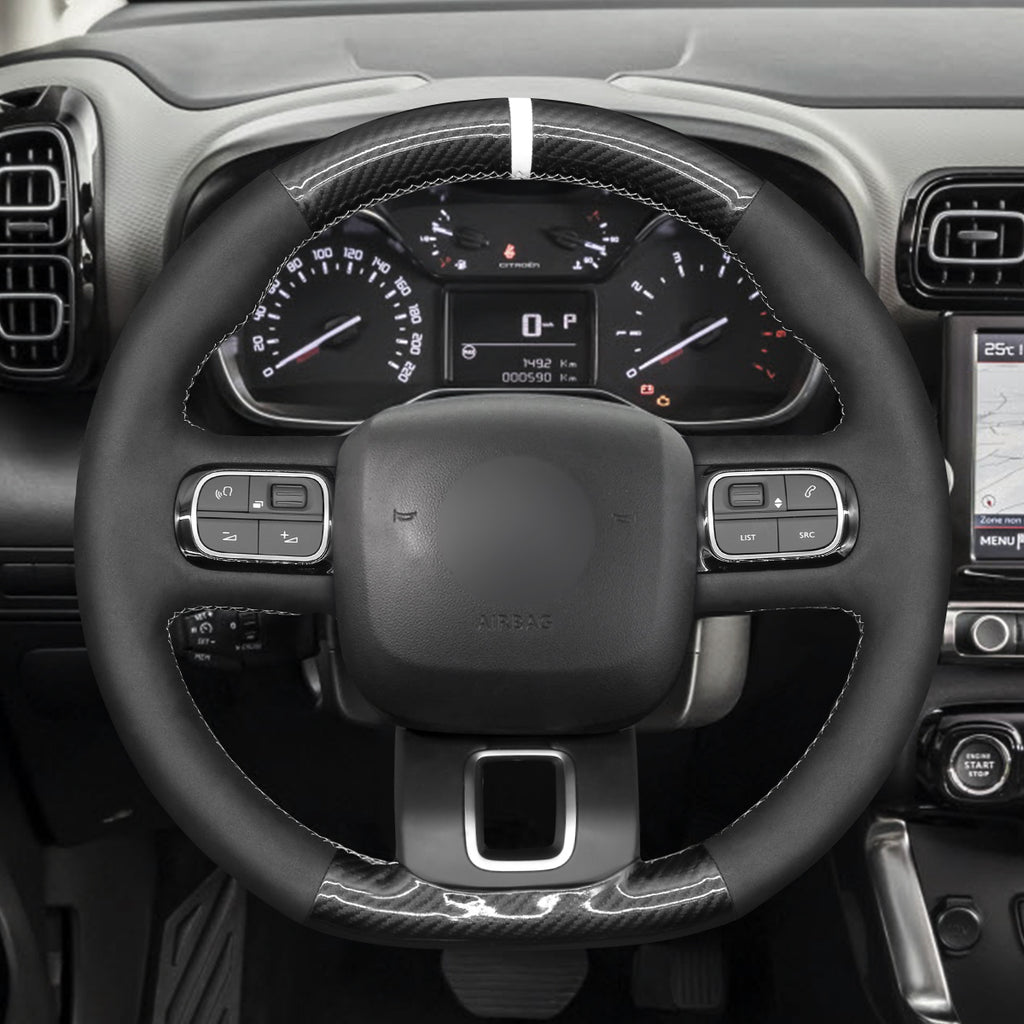 MEWANT Couvre Volant pour Citroen C3 2016-2022 / C3 Aircross 2017-2022 / C5 Aircross 2018-2022 / Berlingo 2018-2022