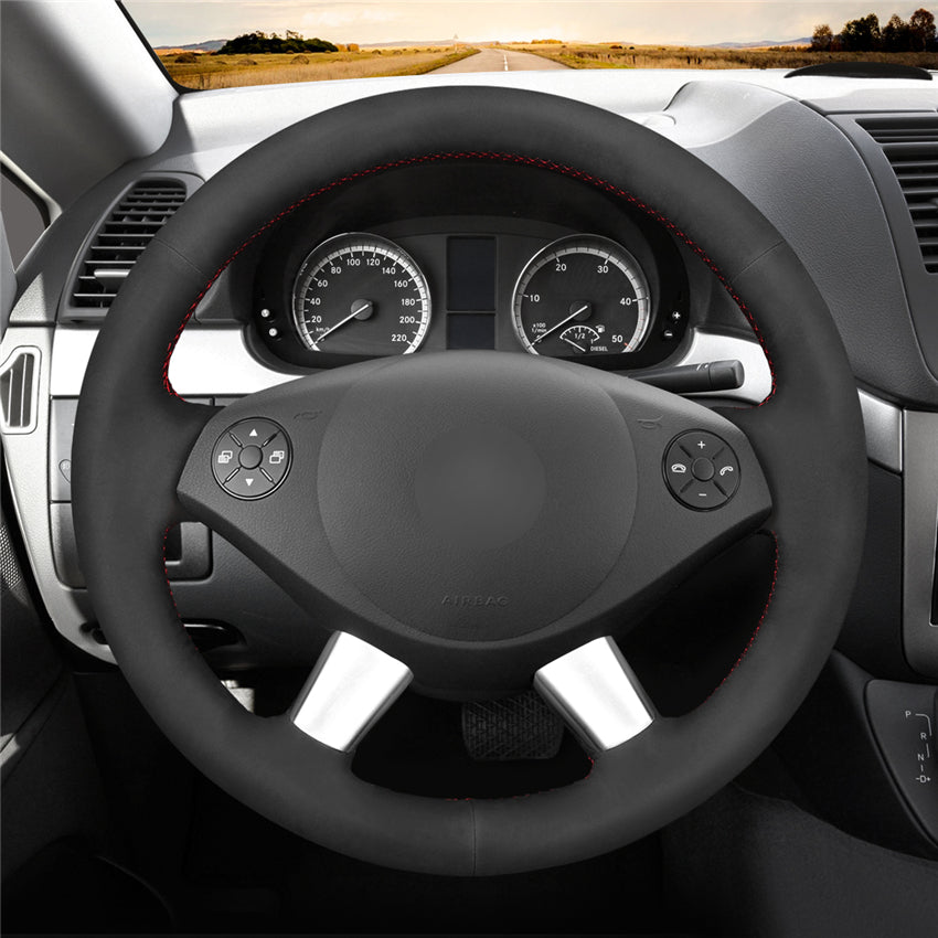 MEWANT Couvre Volant pour Mercedes-Benz W639 Viano 2010-2015  Vito 2010-2015  Valente 2012-2015