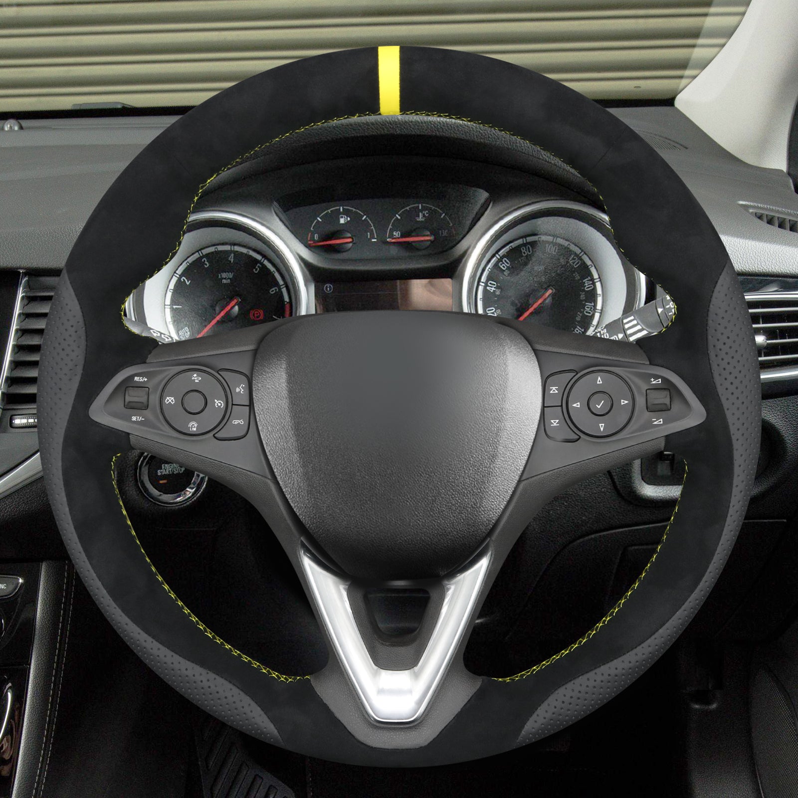MEWANT Couvre Volant pour Opel Astra (K) Corsa (E) Crossland X Grandland X Insignia (CT) B Karl Zafira (C)