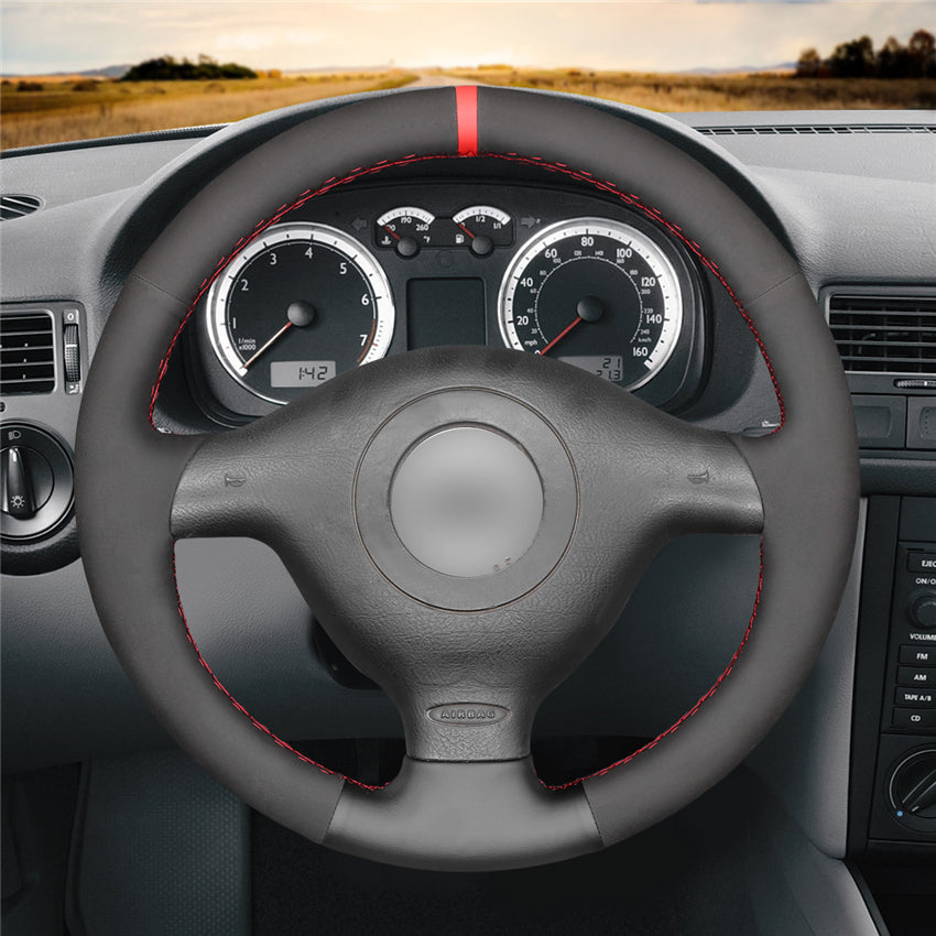 MEWANT Couvre Volant pour VW Golf 4 Passat B5 Variant Polo Bora Sharan 1997-2004