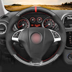 MEWANT Couvre Volant pour Fiat Punto 2007-2019 / Bravo 2007-2019 / Linea 2007-2019 / Qubo 2008-2015 / Doblo 2010-2014 / Grande Punto 2005-2019