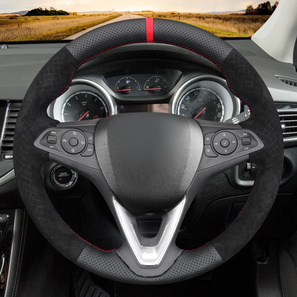 MEWANT Couvre Volant pour Opel Astra (K) Corsa (E) Crossland X Grandland X Insignia (CT) B Karl Zafira (C)