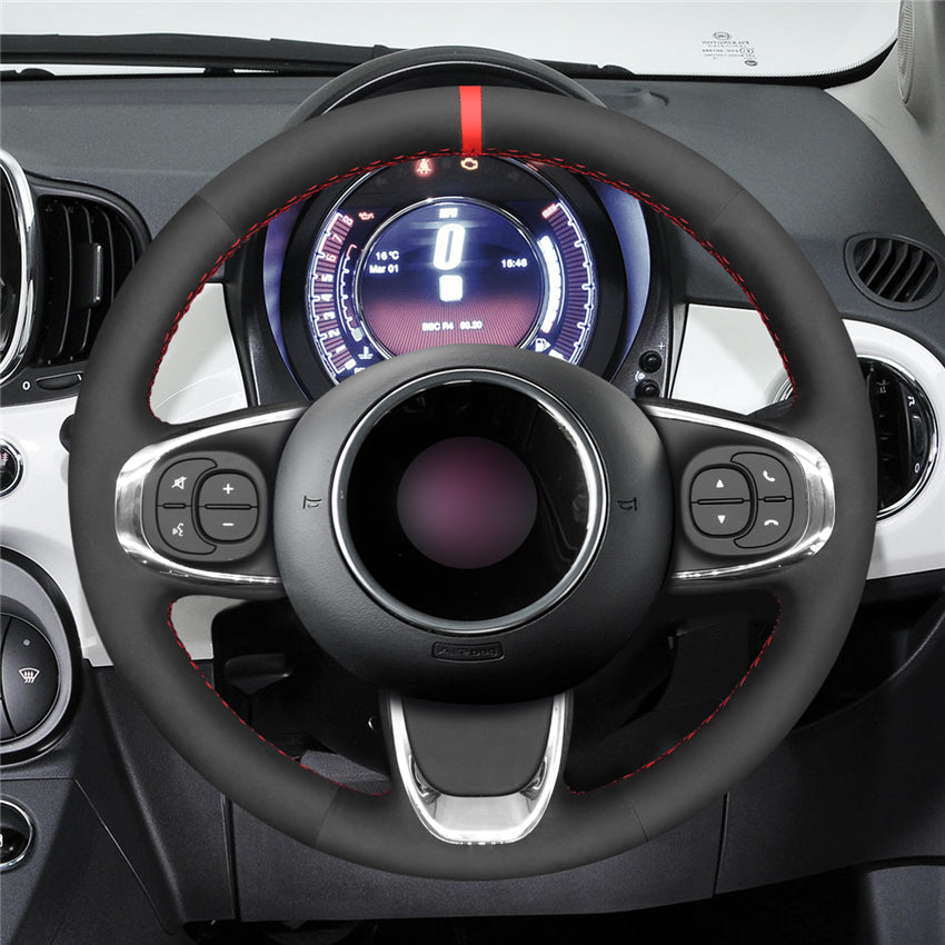 MEWANT Couvre Volant pour Fiat 500 2015-2021 / 500C 2016-2021