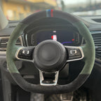 MEWANT Couvre Volant pour VW Golf GTI Jetta Polo Scirocco Arteon Passat Tiguan T-Roc 2013-2020