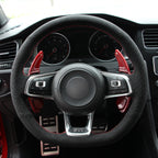 MEWANT Couvre Volant pour VW Golf GTI Jetta Polo Scirocco Arteon Passat Tiguan T-Roc 2013-2020