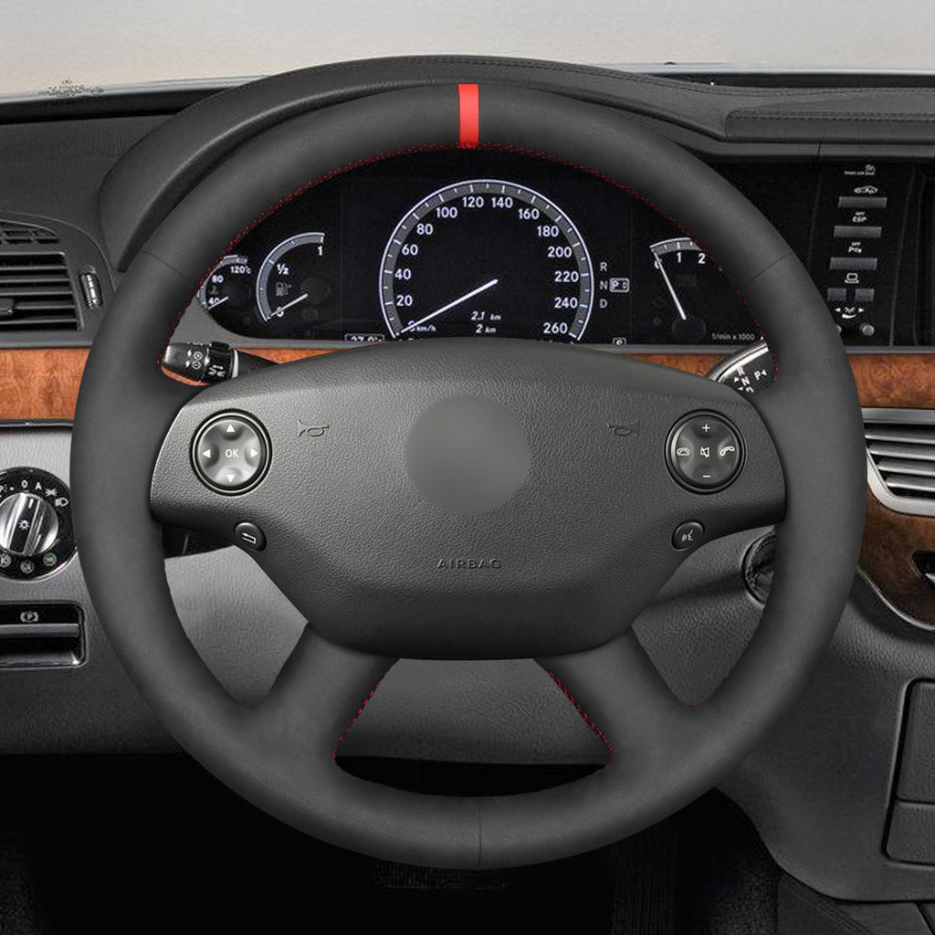 MEWANT Couvre Volant pour Mercedes-Benz CL-Class C216 2007-2010  S-Class W221 2007-2009