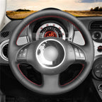 MEWANT Couvre Volant pour Fiat 500 2007-2015 Fiat 500e 2014-2018 Fiat 500C 2014-2017