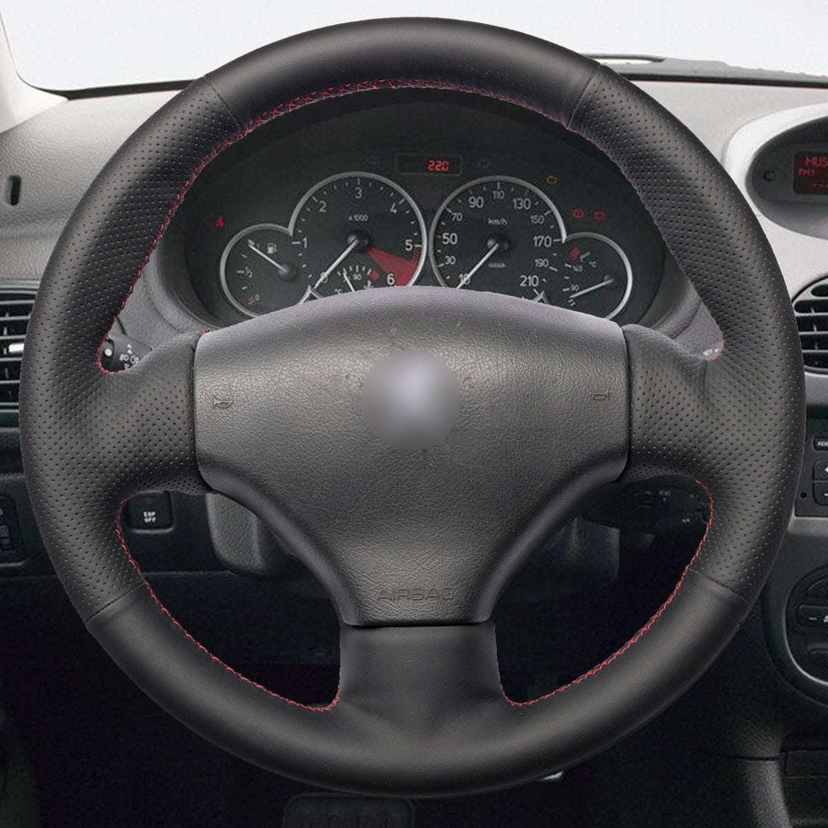 MEWANT Couvre Volant pour Peugeot 206 2001-2009 / 206 CC 2001-2007 / 206 SW 2002-2007