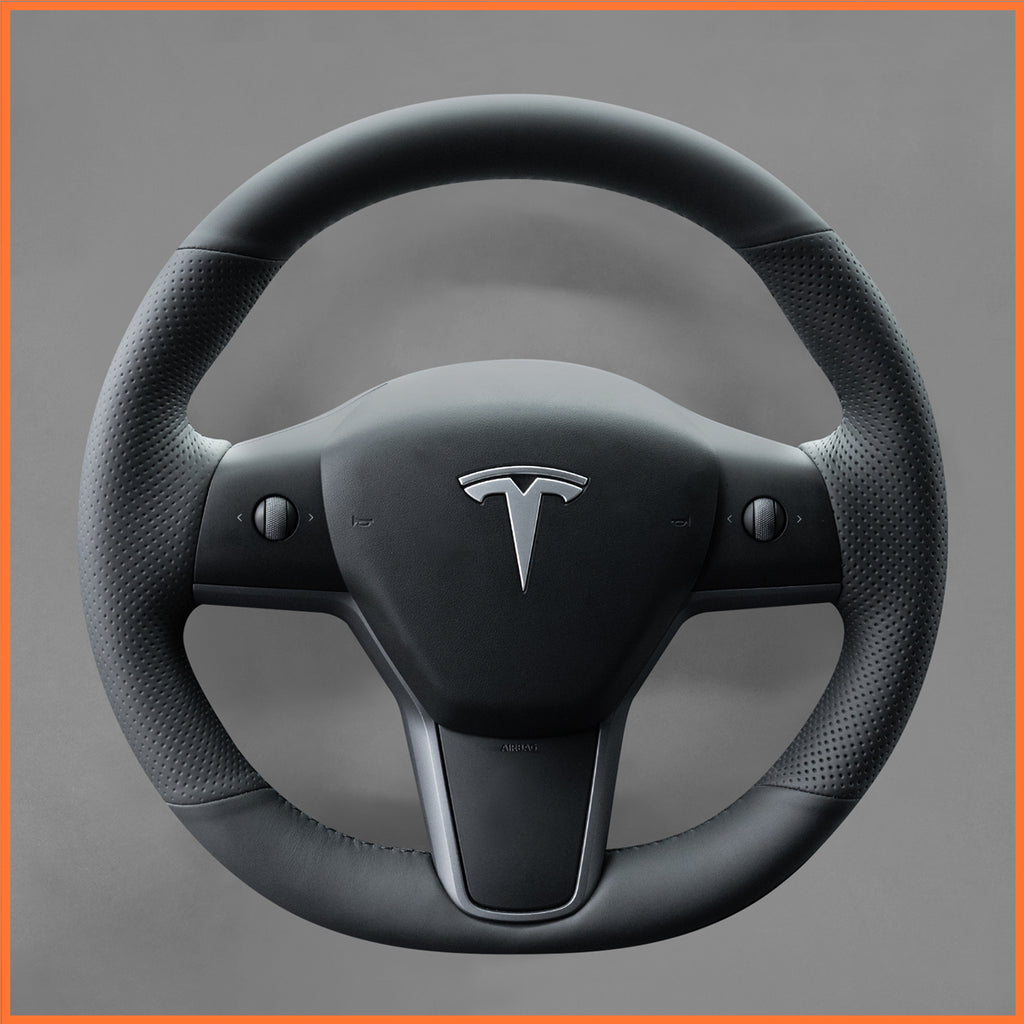 MEWANT Couvre Volant pour Tesla Model 3 2019-2023 Model Y 2021-2023
