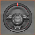 MEWANT Steering Wheel Cover for Audi A3 A1 A4 A5 A6 A7 Allroad RS S6 S7 S8 2013-2018