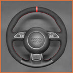 MEWANT Steering Wheel Cover for Audi A3 A1 A4 A5 A6 A7 Allroad RS S6 S7 S8 2013-2018