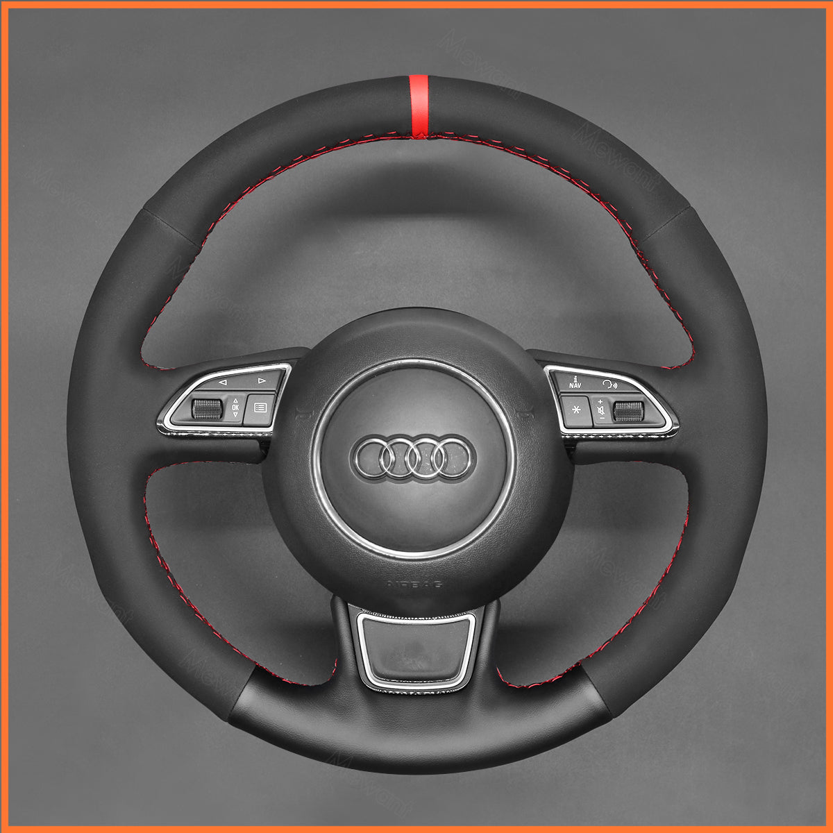 MEWANT Couvre Volant pour Audi A3 A1 A4 A5 A6 A7 Allroad RS S6 S7 S8 2013-2018