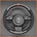 MEWANT Steering Wheel Cover for Audi A3 A1 A4 A5 A6 A7 Allroad RS S6 S7 S8 2013-2018