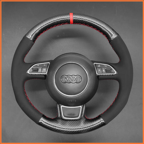 MEWANT Couvre Volant pour Audi A3 A1 A4 A5 A6 A7 Allroad RS S6 S7 S8 2013-2018