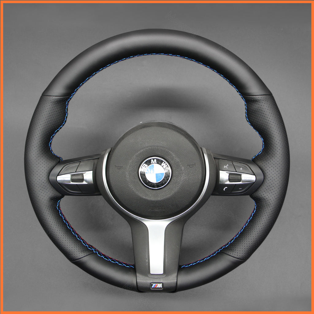 MEWANT Couvre Volant pour BMW (M Sport) X6 X5X4 X3 X2 X1 F12 F10 F32 F34 F20 F21 M135i F45 F46  F22 F23 M235i F30 F31 2015-2019