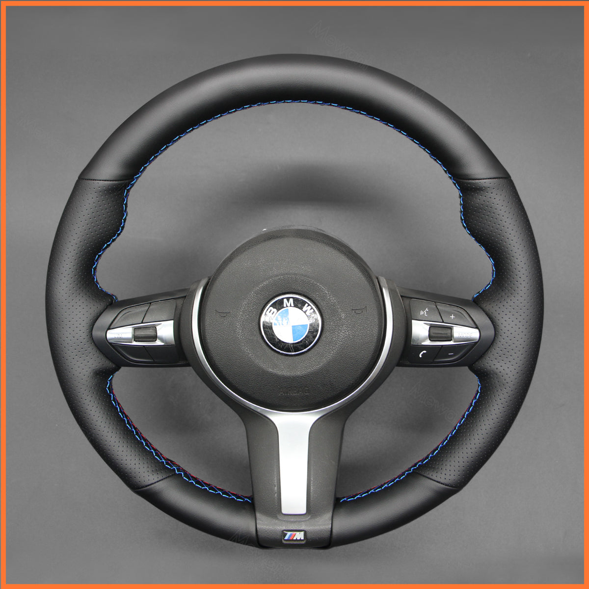 MEWANT Couvre Volant pour BMW (M Sport) X6 X5X4 X3 X2 X1 F12 F10 F32 F34 F20 F21 M135i F45 F46  F22 F23 M235i F30 F31 2015-2019