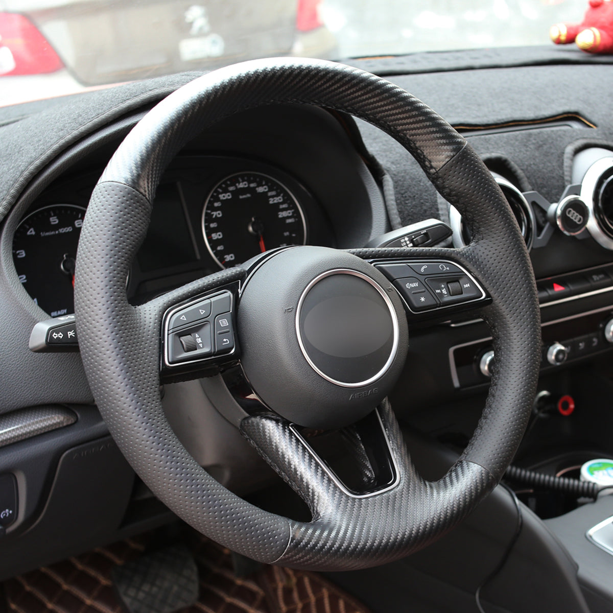 MEWANT Couvre Volant pour Audi A1 A3 A4 A5 S3 S5 Q2 RS 2016-2022