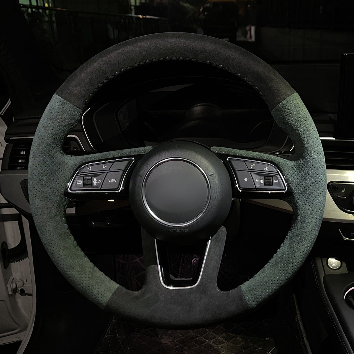 MEWANT Couvre Volant pour Audi A1 A3 A4 A5 S3 S5 Q2 RS 2016-2022