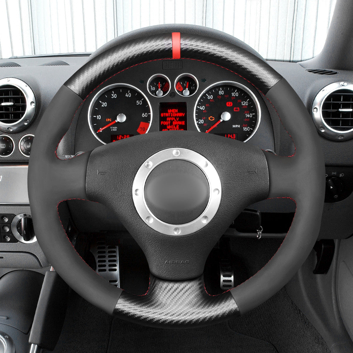MEWANT Couvre Volant pour Audi A2 A3 A4 RS  S4 TT 2001-2006