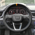 MEWANT Steering Wheel Cover for Audi A3 A4 A5 S3 S4 S5 RS Q2 SQ2 Q3 RS Q5 SQ5 Q7 SQ7 Q8 SQ8 2016-2022