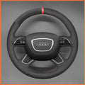 MEWANT Steering Wheel Cover for Audi A4 A6 A7 A8 A8L Allroad Q5 Q7 2013-2016
