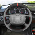 MEWANT Steering Wheel Cover for Audi A4 A6 A8 A8 L Allroad S4 2002-2005