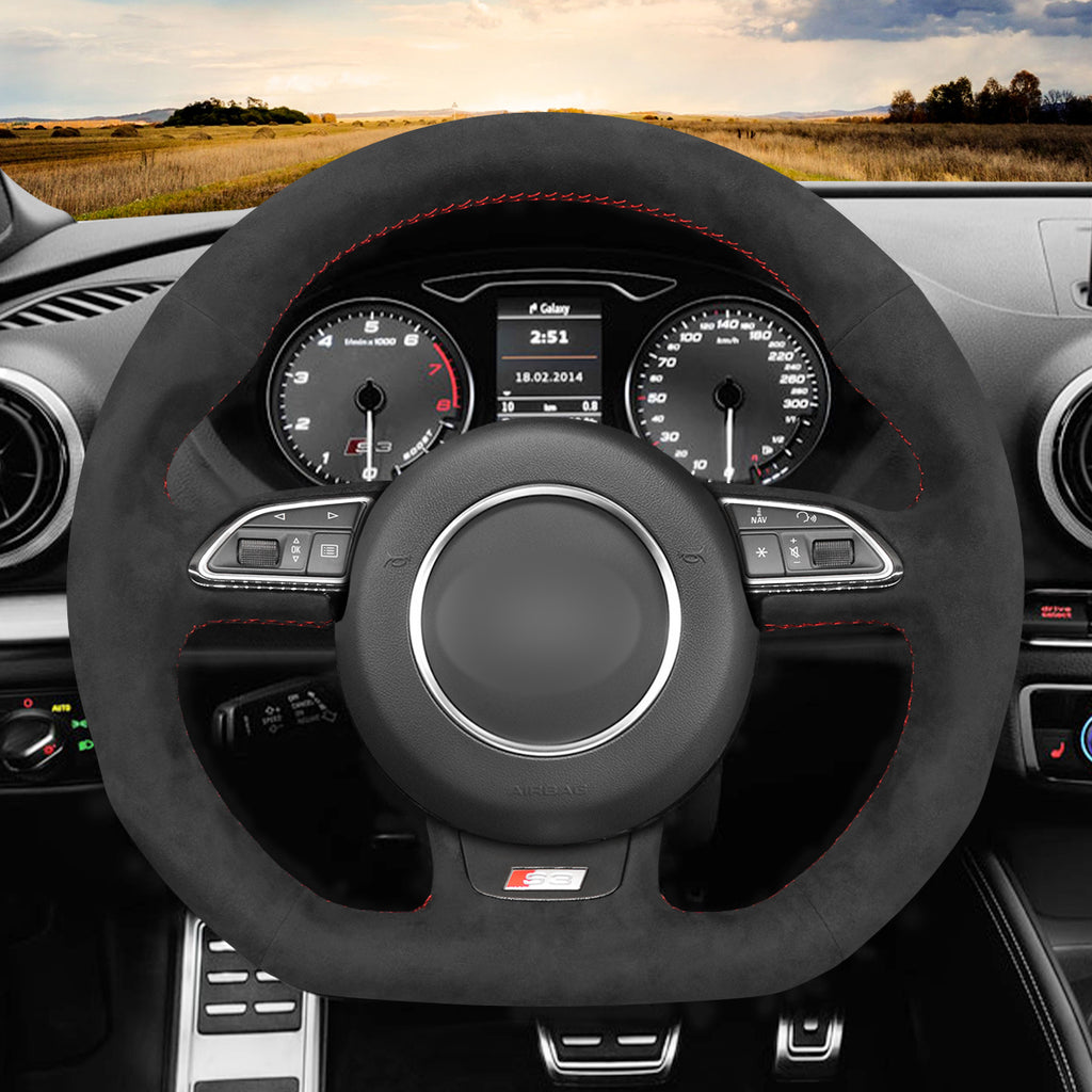 MEWANT Couvre Volant pour Audi A5 A7 RS S3 S4 S5 S6 S7 SQ5 2013-2017