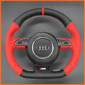MEWANT Steering Wheel Cover for Audi A5 A7 RS S3 S4 S5 S6 S7 SQ5 2013-2017