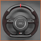 MEWANT Steering Wheel Cover for Audi A5 A7 RS S3 S4 S5 S6 S7 SQ5 2013-2017