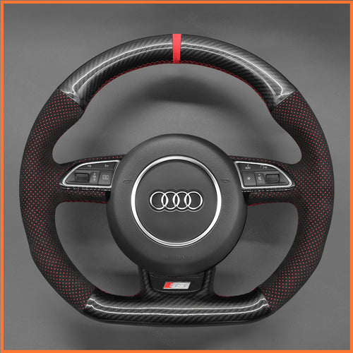 MEWANT Couvre Volant pour Audi A5 A7 RS S3 S4 S5 S6 S7 SQ5 2013-2017