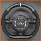 MEWANT Steering Wheel Cover for Audi A5 A7 RS S3 S4 S5 S6 S7 SQ5 2013-2017