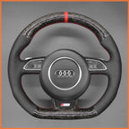 MEWANT Steering Wheel Cover for Audi A5 A7 RS S3 S4 S5 S6 S7 SQ5 2013-2017