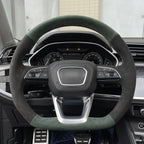 MEWANT Steering Wheel Cover for Audi Q3 RS Q5 SQ5 SQ7 Q8 SQ8 RS Q8 2018-2022