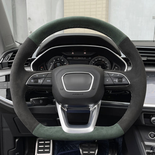 MEWANT Couvre Volant pour Audi Q3 RS Q5 SQ5 SQ7 Q8 SQ8 RS Q8 2018-2022