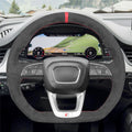 MEWANT Steering Wheel Cover for Audi Q3 RS Q5 SQ5 SQ7 Q8 SQ8 RS Q8 2018-2022