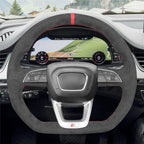 MEWANT Steering Wheel Cover for Audi Q3 RS Q5 SQ5 SQ7 Q8 SQ8 RS Q8 2018-2022