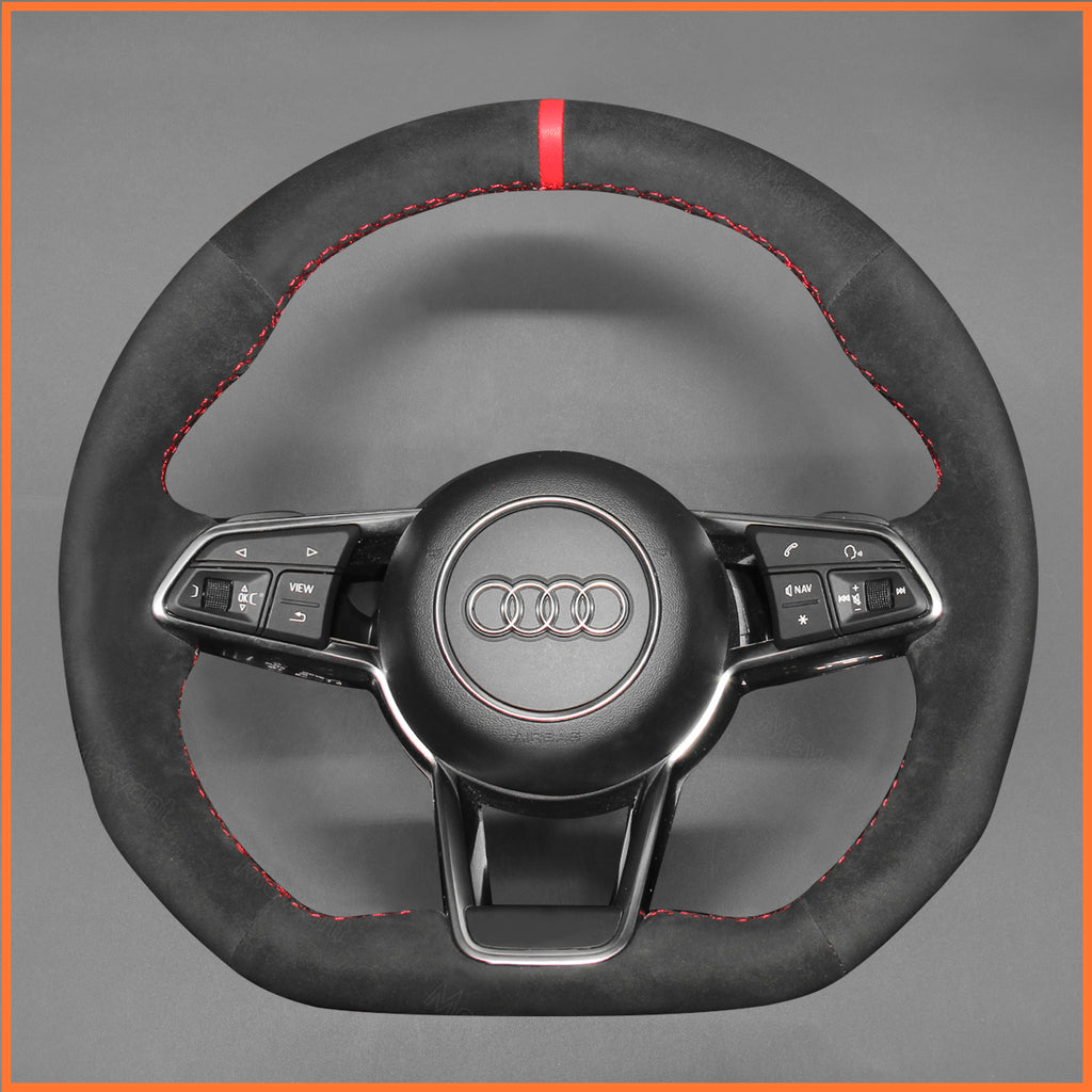 MEWANT Steering Wheel Cover for Audi R8 TT TTS TT RS 2015-2022