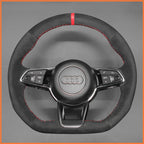MEWANT Steering Wheel Cover for Audi R8 TT TTS TT RS 2015-2022