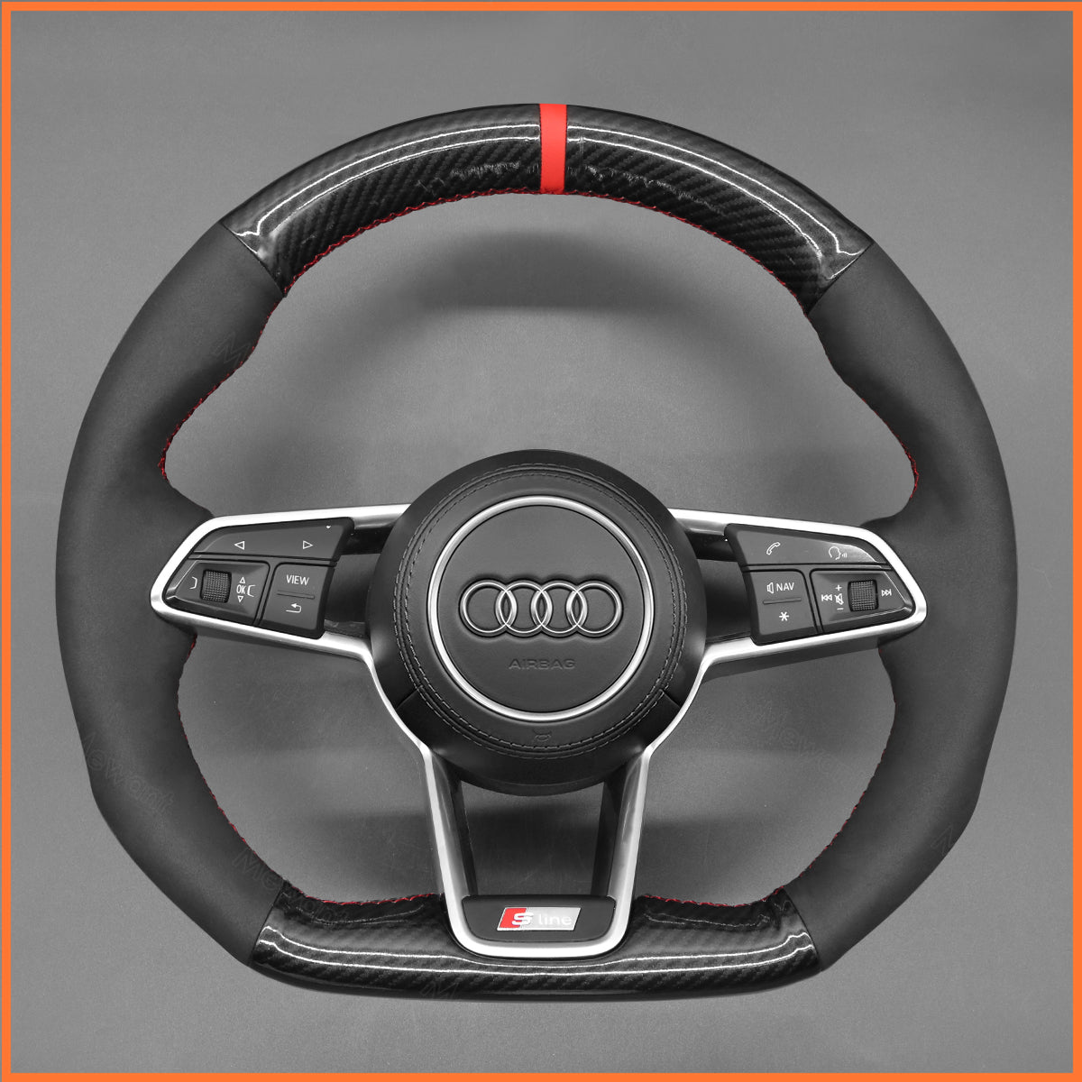 MEWANT Couvre Volant pour Audi R8 TT TTS TT RS 2015-2022