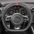 MEWANT Steering Wheel Cover for Audi TT RS R8 RS 3 RS 6 2009-2014