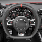 MEWANT Steering Wheel Cover for Audi TT RS R8 RS 3 RS 6 2009-2014