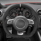 MEWANT Steering Wheel Cover for Audi TT RS R8 RS 3 RS 6 2009-2014
