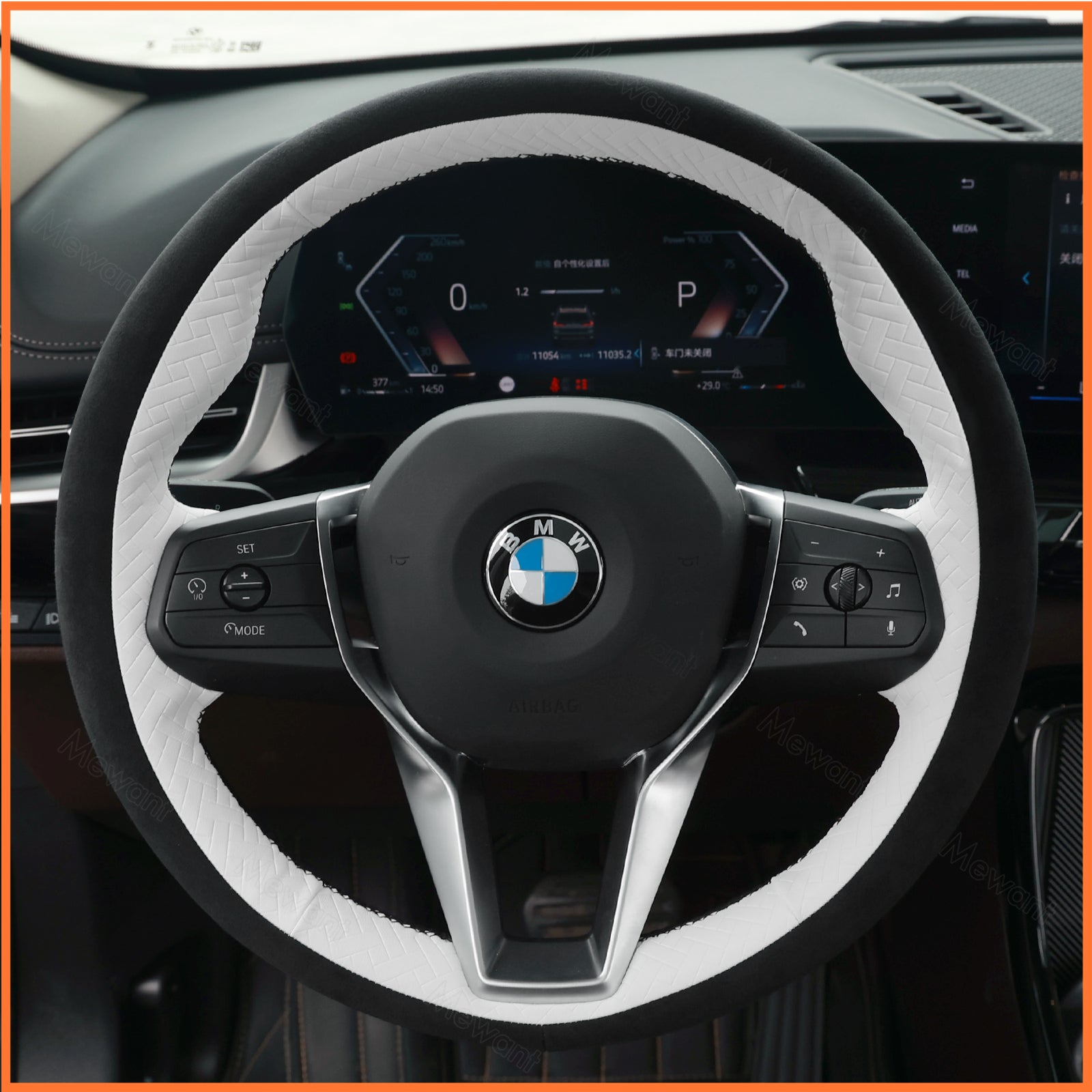 MEWANT Couvre Volant pour BMW 2 Series U06 X1 U11 iX1 iX2 X1 X2