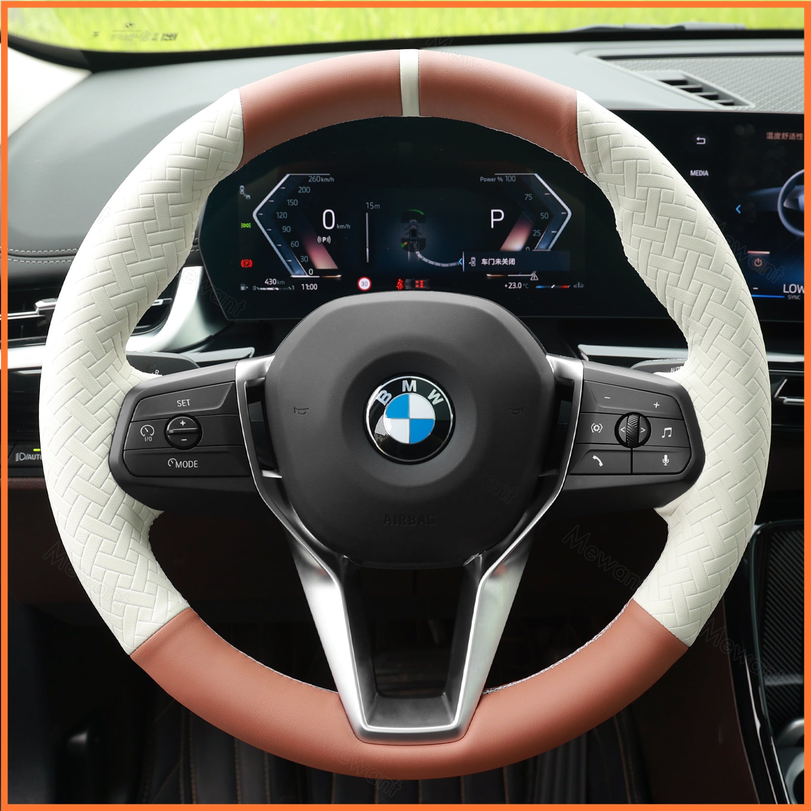 MEWANT Couvre Volant pour BMW 2 Series U06 X1 U11 iX1 iX2 X1 X2