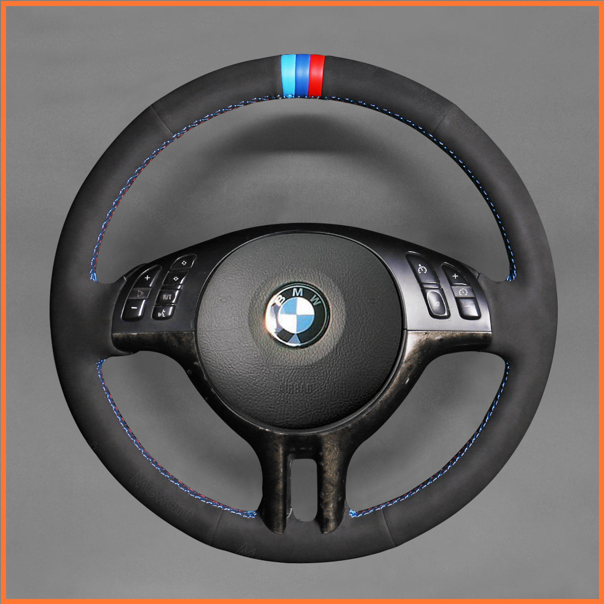 MEWANT Couvre Volant pour BMW 3 Series E46 E39 X5 E53 Z3 E36