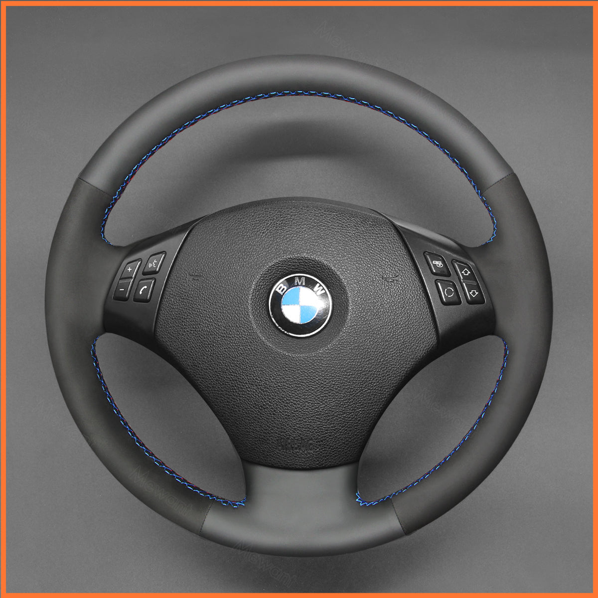 MEWANT Couvre Volant pour BMW 3 Series E90 Sedan E91 Touring X1 E84 2005-2011