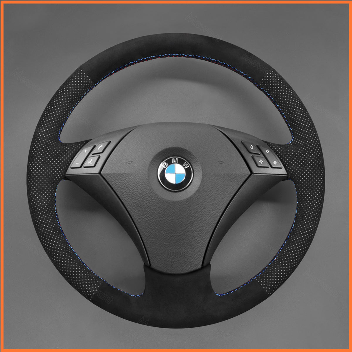 MEWANT Couvre Volant pour BMW 5 Series E60 E61 2004-2009