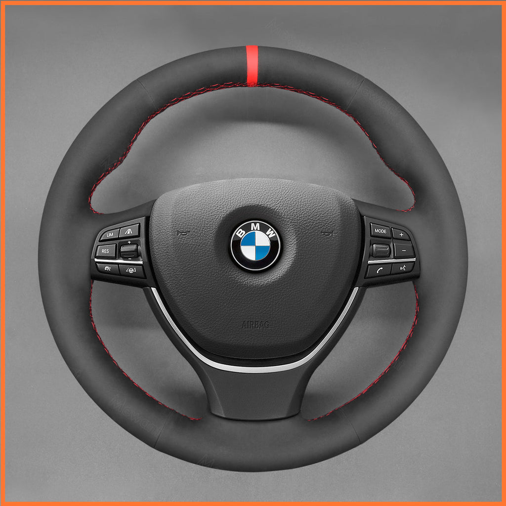 MEWANT Couvre Volant pour BMW 5 Series F10 F11 F07 6 Series F12 F13 F06 7 Series F01 7 Series F02 2009-2017