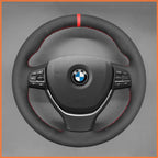 MEWANT Couvre Volant pour BMW 5 Series F10 F11 F07 6 Series F12 F13 F06 7 Series F01 7 Series F02 2009-2017