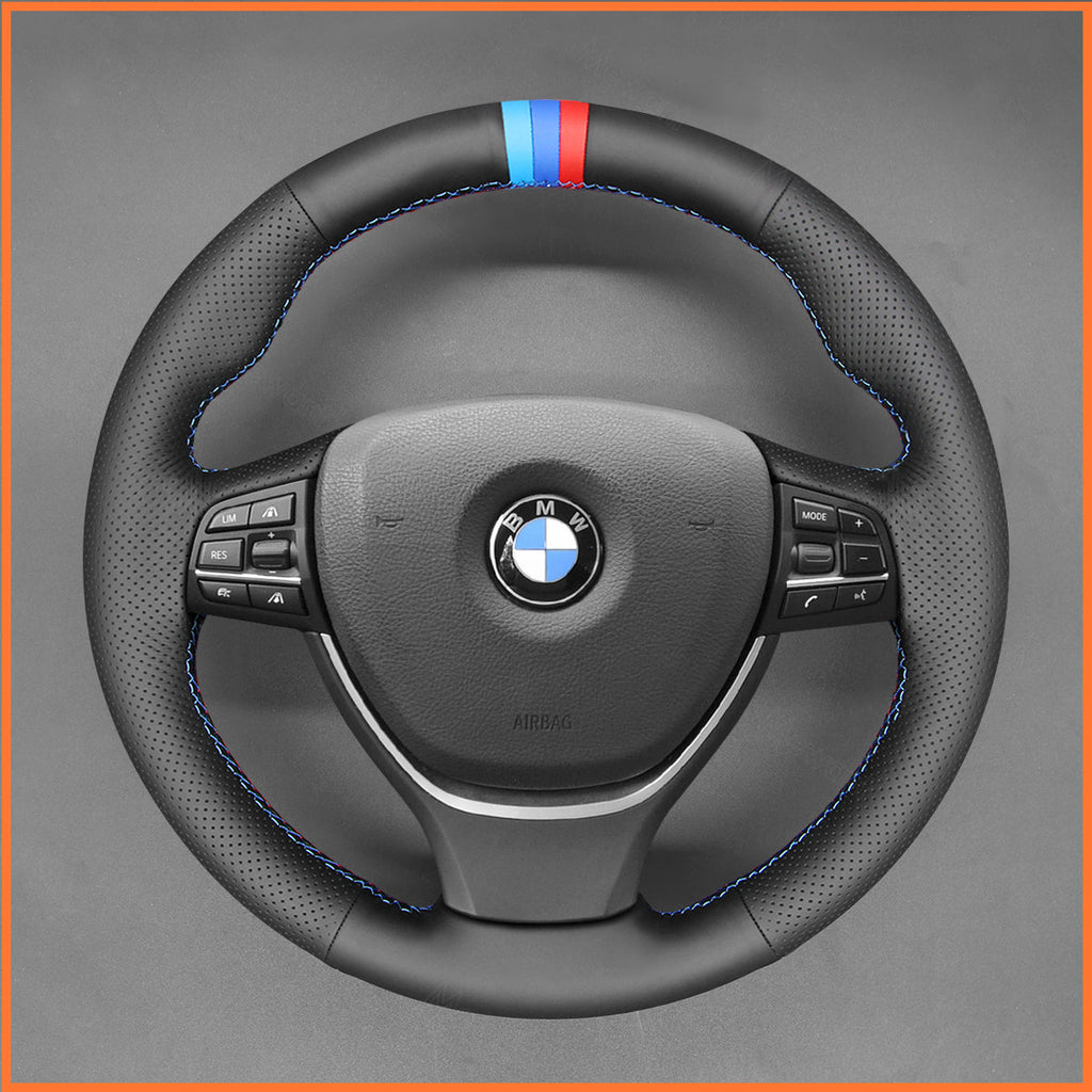 MEWANT Couvre Volant pour BMW 5 Series F10 F11 F07 6 Series F12 F13 F06 7 Series F01 7 Series F02 2009-2017